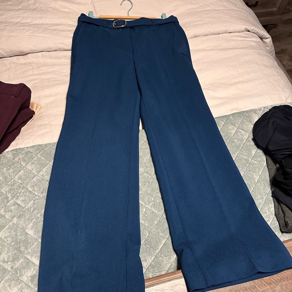 Ann Taylor Deep Blue Wide Leg Pants